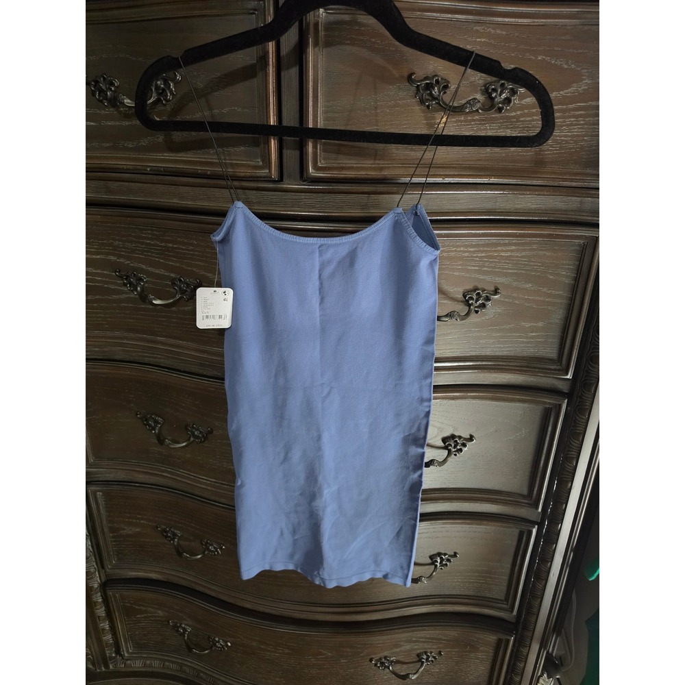 Free People Intimately Seamless Mini Slip Dress Baby Navy Blue XS/S FT920